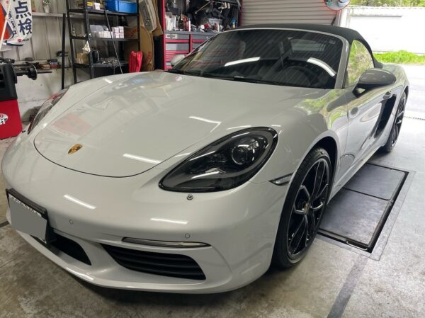 東広島市INFINITEで施工したポルシェ ボクスターのボディーコーティング